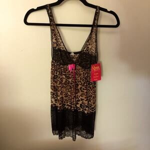 Spree Cheetah Chemise Small NWT